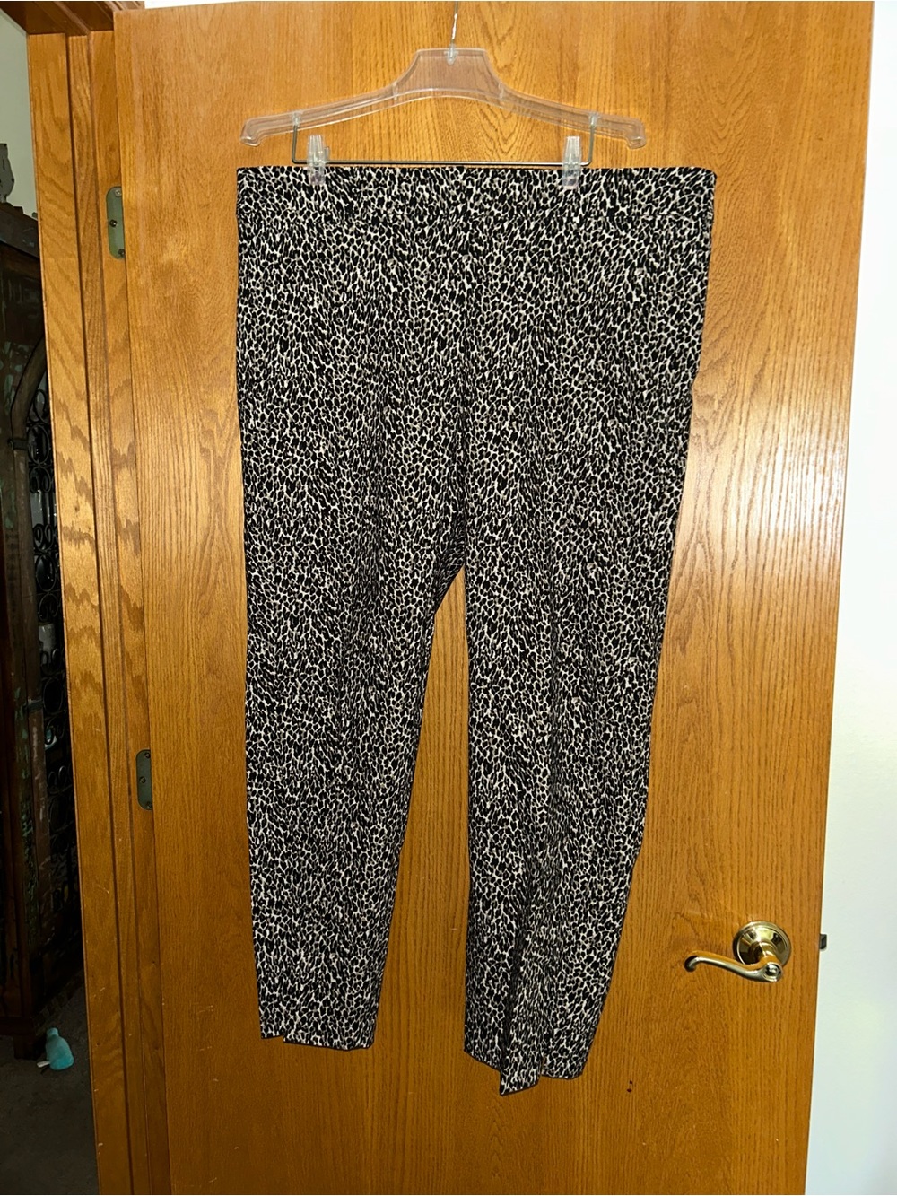 Lane Bryant Animal Print 4-Season Slim Ankle Pant